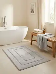 Cotton Collection 2'li Klozet Takımı Trend Gri 60x100+50x60 2