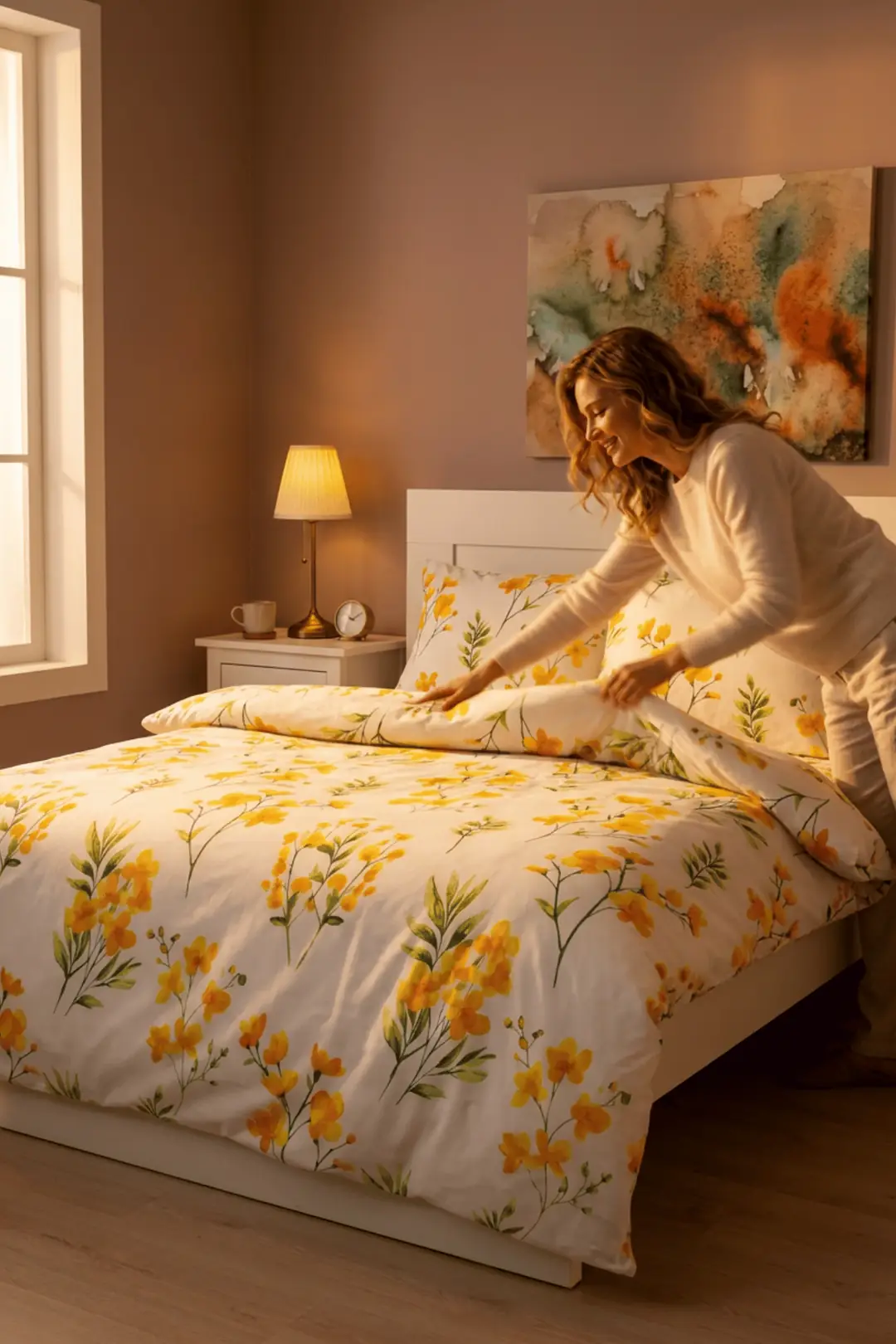 Cotton Collection Çift Kişilik Nevresim Seti Daisy 4