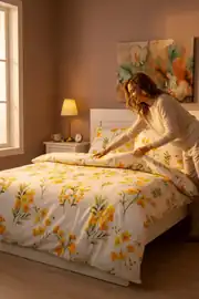 Cotton Collection Çift Kişilik Nevresim Seti Daisy 4