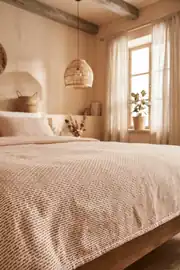 Cotton Collection Dash Çift Kişilik Pike Kiremit 210x230 cm 3