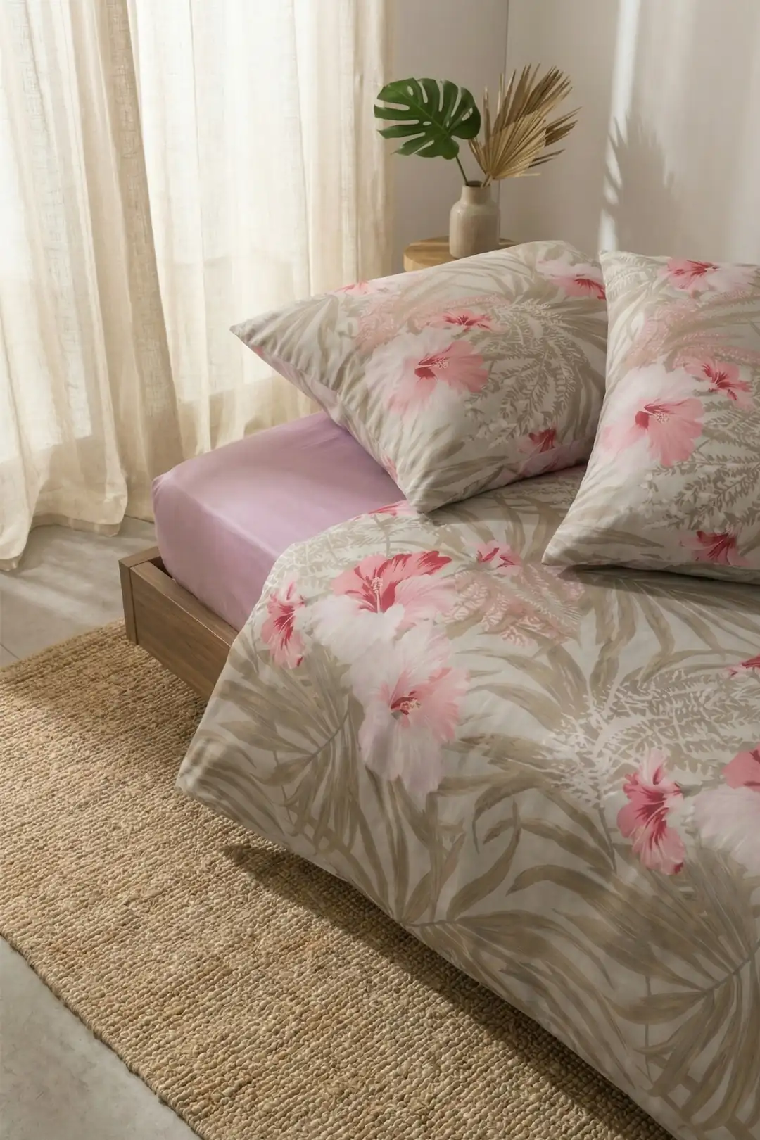 Cotton Collection Tek Kişilik Nevresim Takımı Açelya 2