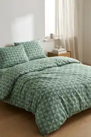 Cotton Collection Ranforce Çift Kişilik Nevresim Seti Kılıfı Efect Yeşil 1